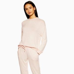 Topshop Blush/Nude Jogger Sweatpants